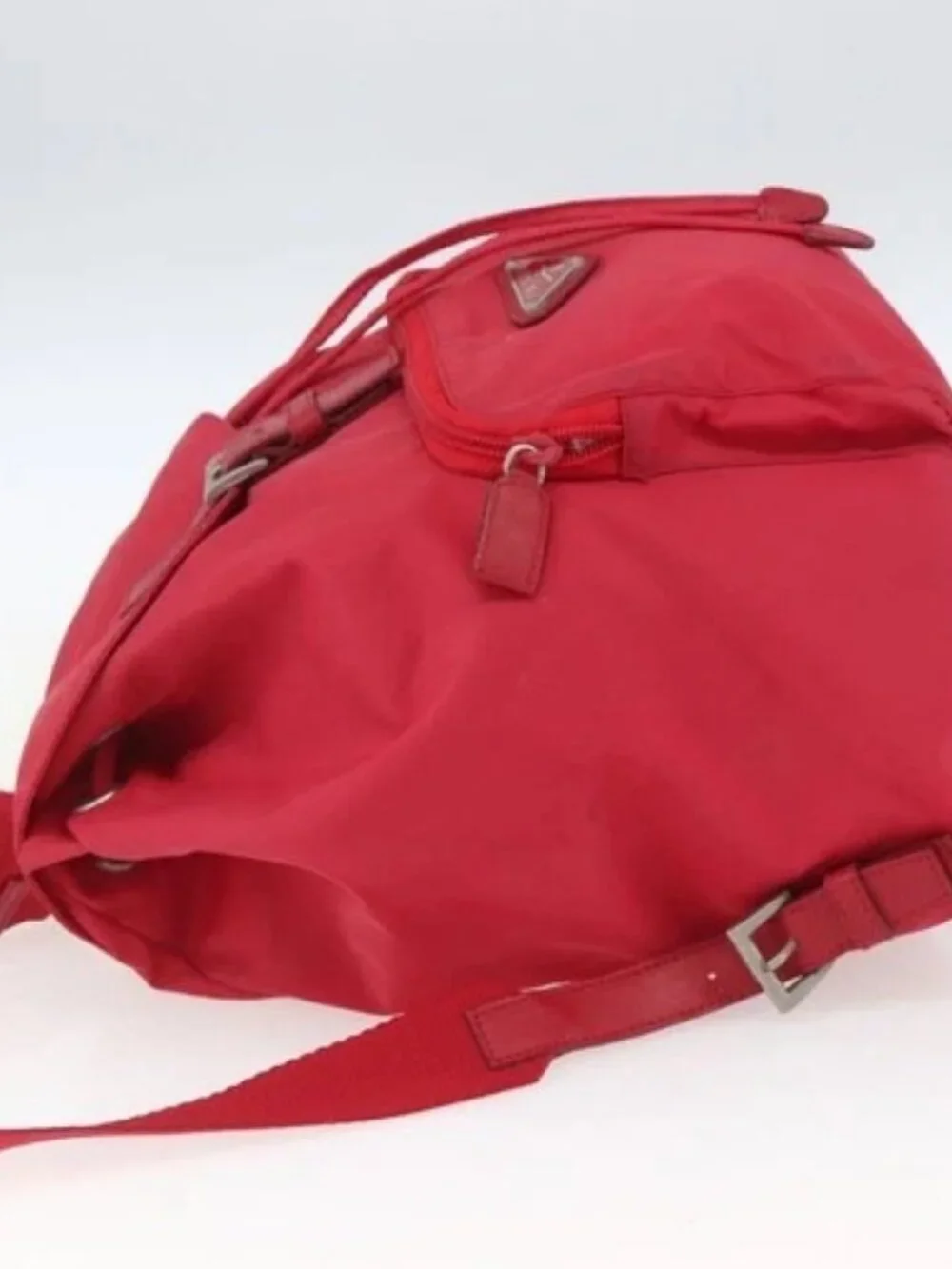 PRADA Backpack Nylon Pink Silver Auth 164369 - Picture 3 of 16